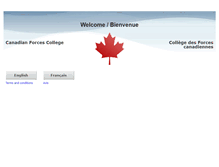 Tablet Screenshot of cfc.forces.gc.ca